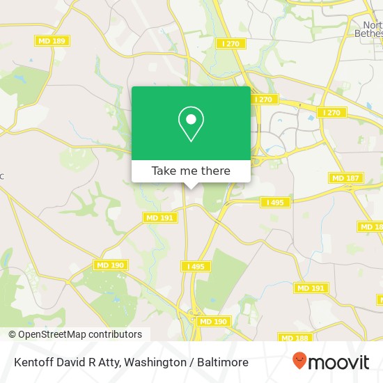 Kentoff David R Atty map