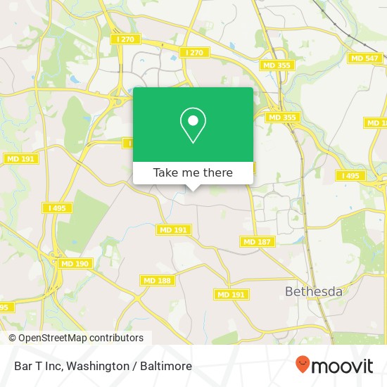 Bar T Inc map