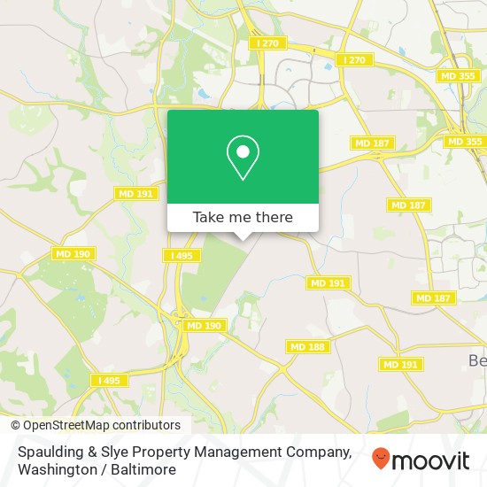 Mapa de Spaulding & Slye Property Management Company