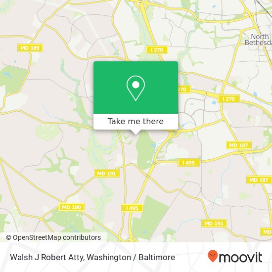 Walsh J Robert Atty map