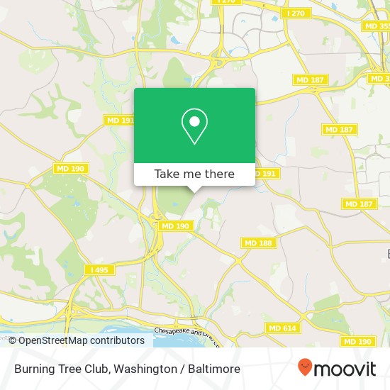 Burning Tree Club map