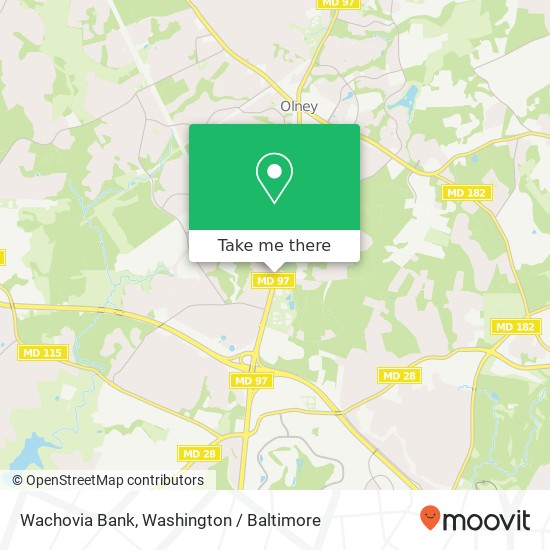 Wachovia Bank map