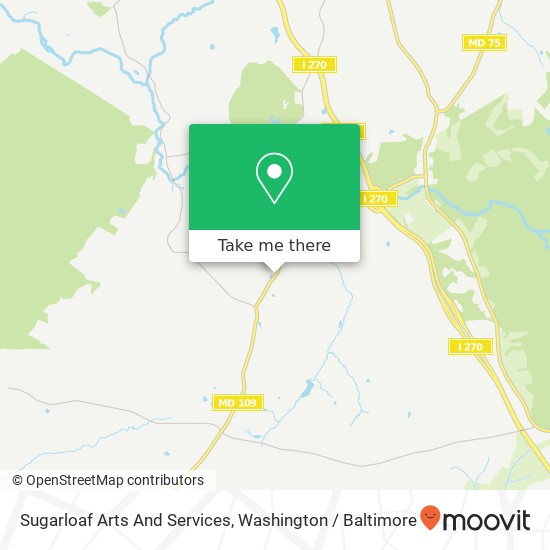 Sugarloaf Arts And Services map