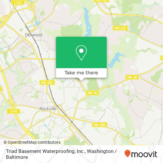 Triad Basement Waterproofing, Inc. map