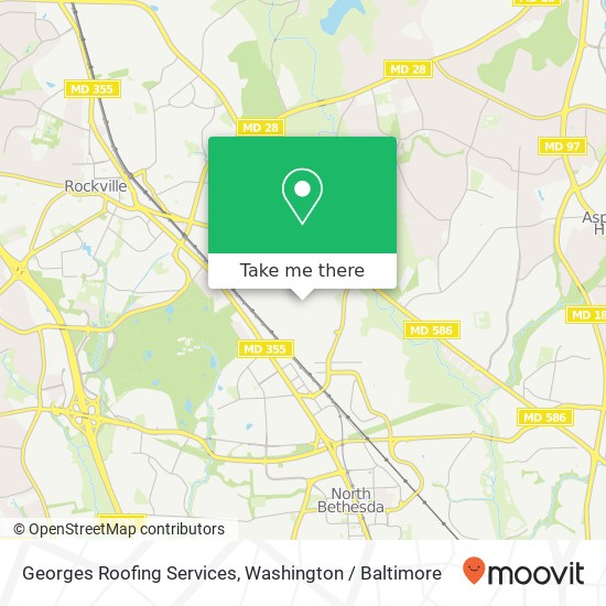 Georges Roofing Services map