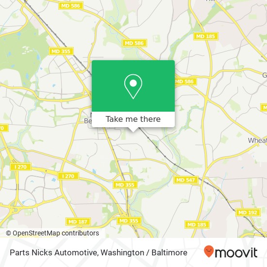 Parts Nicks Automotive map