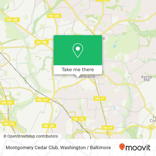 Mapa de Montgomery Cedar Club