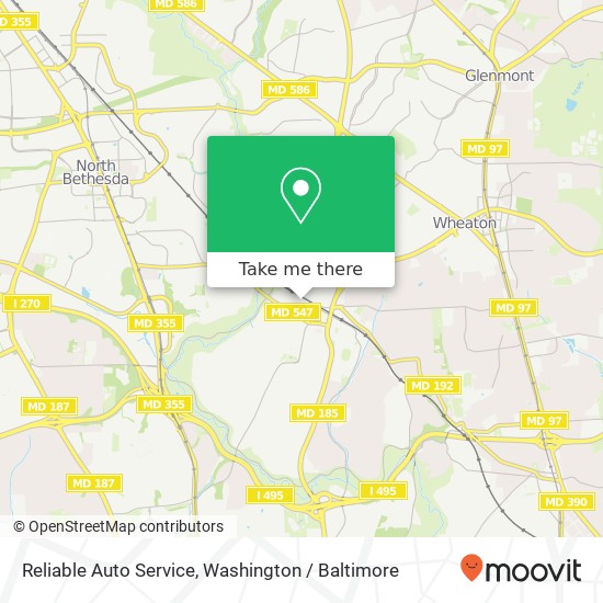 Reliable Auto Service map