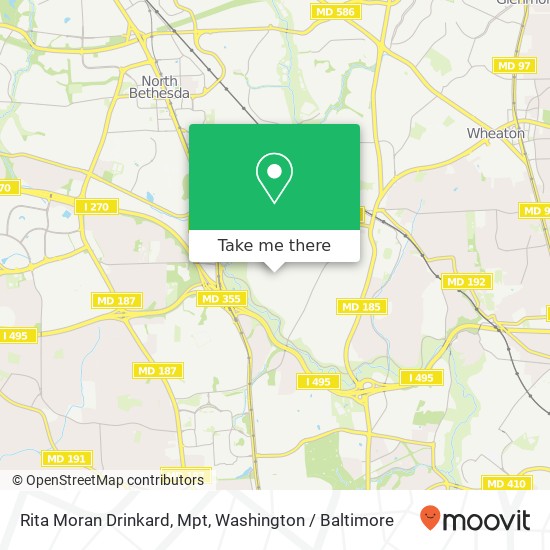 Mapa de Rita Moran Drinkard, Mpt