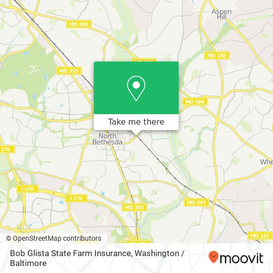 Bob Glista State Farm Insurance map