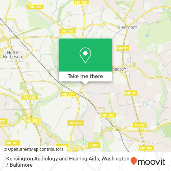 Kensington Audiology and Hearing Aids map