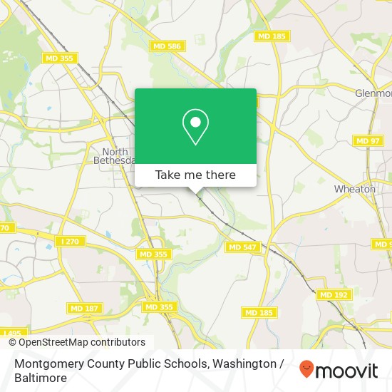Montgomery County Public Schools map