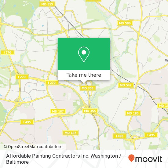 Affordable Painting Contractors Inc map