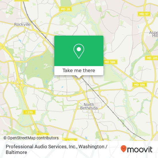 Professional Audio Services, Inc. map