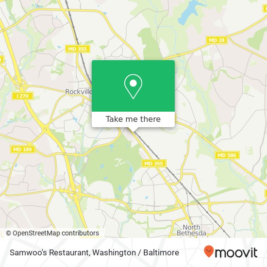 Mapa de Samwoo's Restaurant