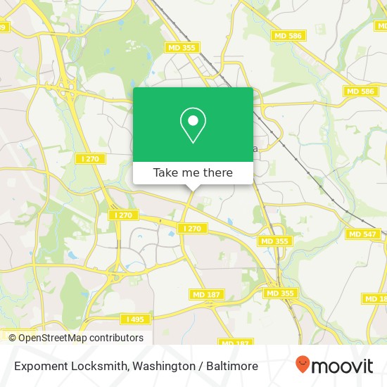 Mapa de Expoment Locksmith