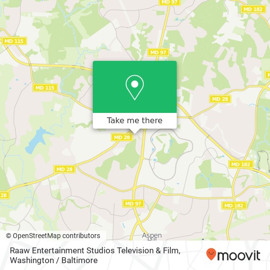 Mapa de Raaw Entertainment Studios Television & Film