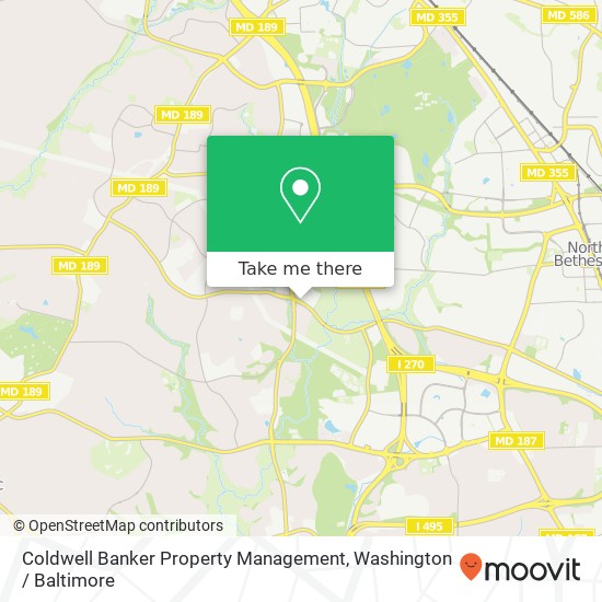 Coldwell Banker Property Management map