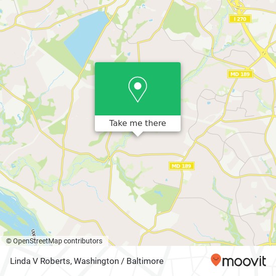 Mapa de Linda V Roberts