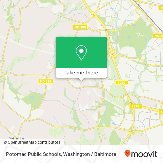 Potomac Public Schools map
