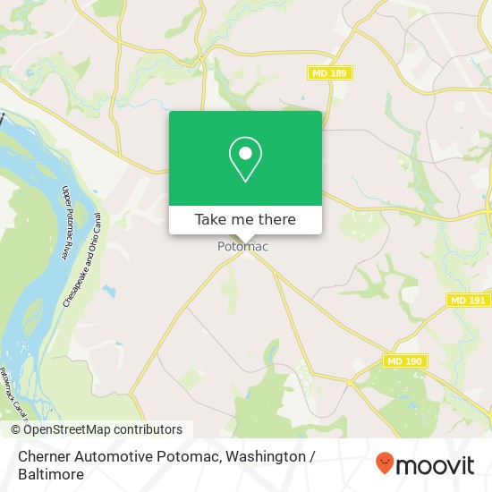 Mapa de Cherner Automotive Potomac