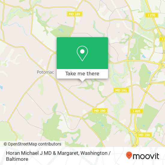 Mapa de Horan Michael J MD & Margaret