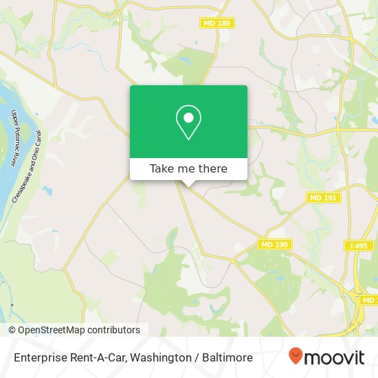 Enterprise Rent-A-Car map