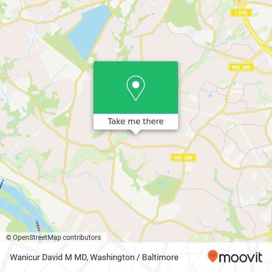 Wanicur David M MD map