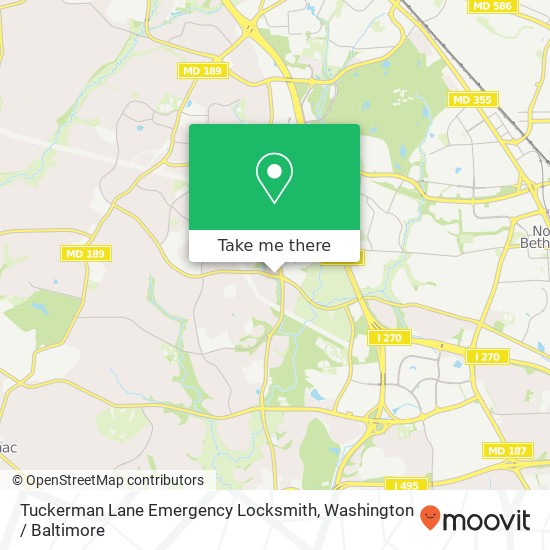 Tuckerman Lane Emergency Locksmith map