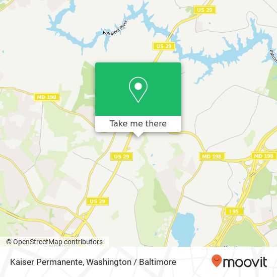 Kaiser Permanente map