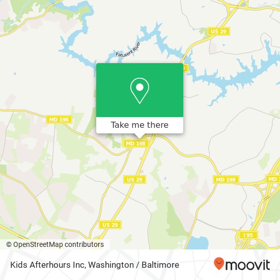 Mapa de Kids Afterhours Inc