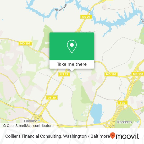 Collier's Financial Consulting map