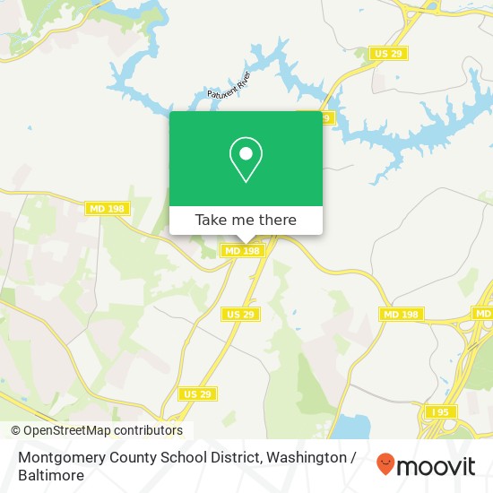 Mapa de Montgomery County School District