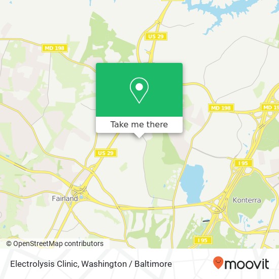 Electrolysis Clinic map