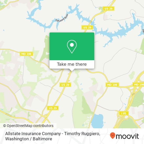 Mapa de Allstate Insurance Company - Timothy Ruggiero