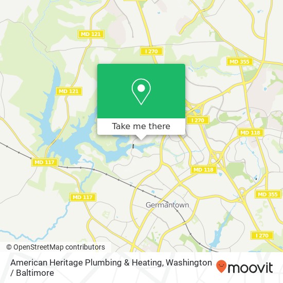 Mapa de American Heritage Plumbing & Heating
