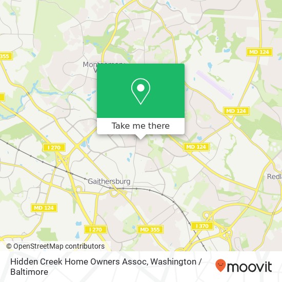 Hidden Creek Home Owners Assoc map