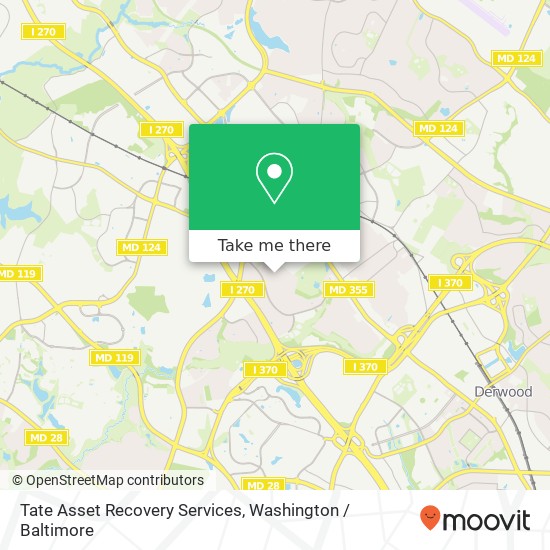 Tate Asset Recovery Services map
