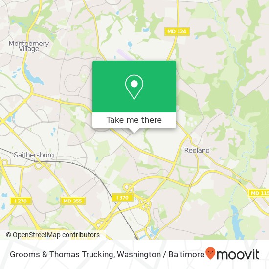 Grooms & Thomas Trucking map