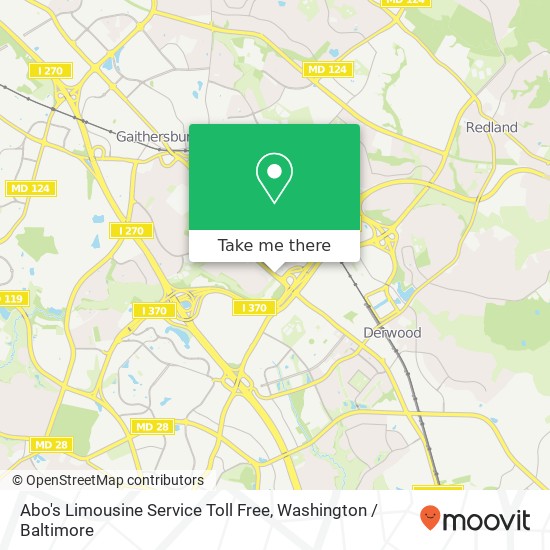 Abo's Limousine Service Toll Free map