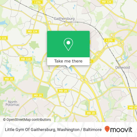 Little Gym Of Gaithersburg map