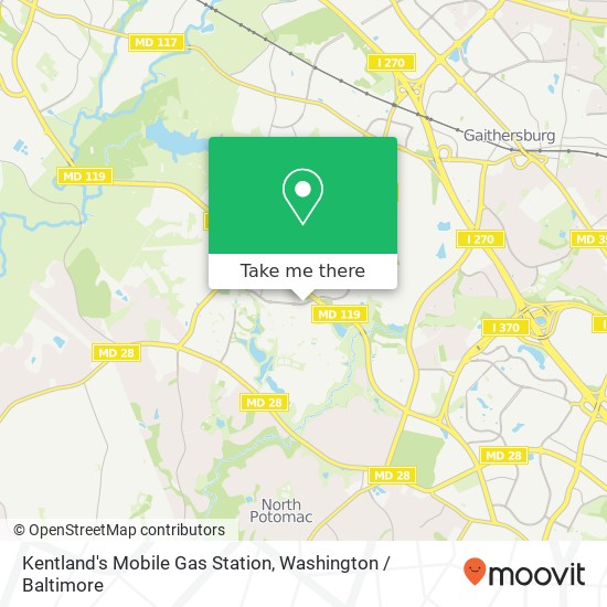 Mapa de Kentland's Mobile Gas Station