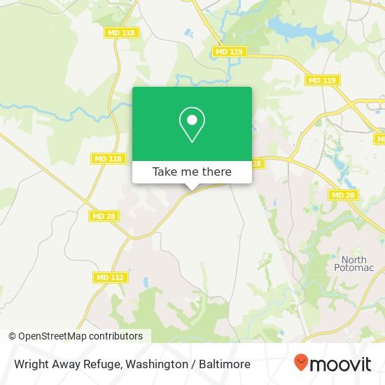 Wright Away Refuge map