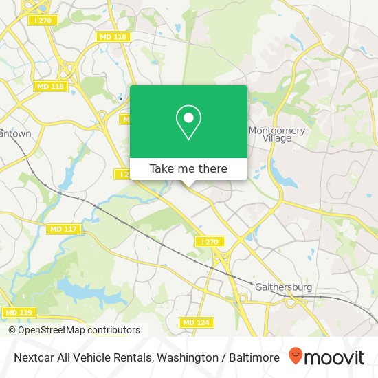 Nextcar All Vehicle Rentals map
