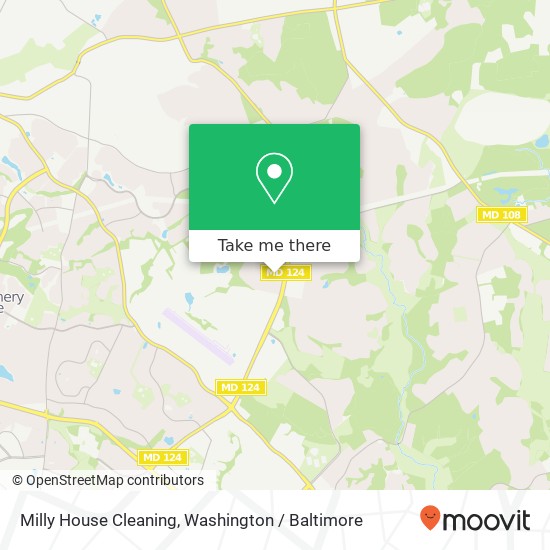 Milly House Cleaning map