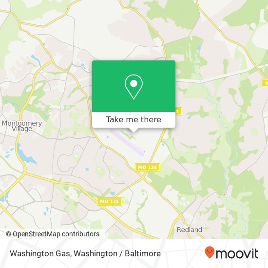 Mapa de Washington Gas
