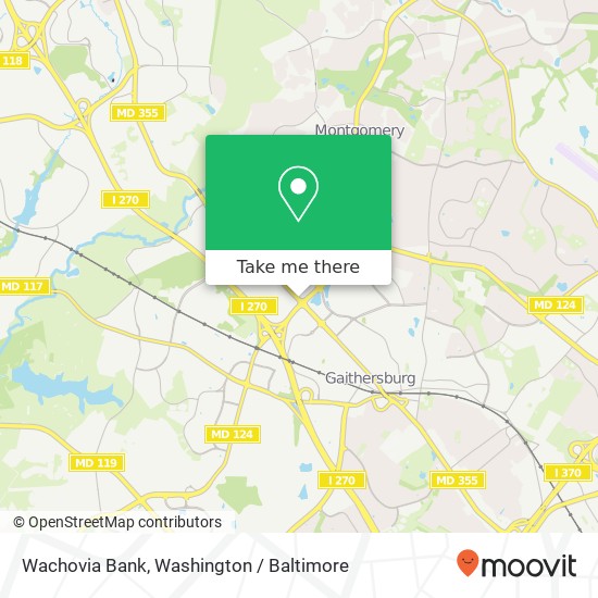 Wachovia Bank map