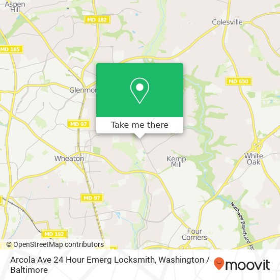 Arcola Ave 24 Hour Emerg Locksmith map