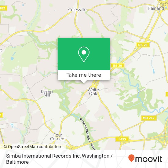 Simba International Records Inc map