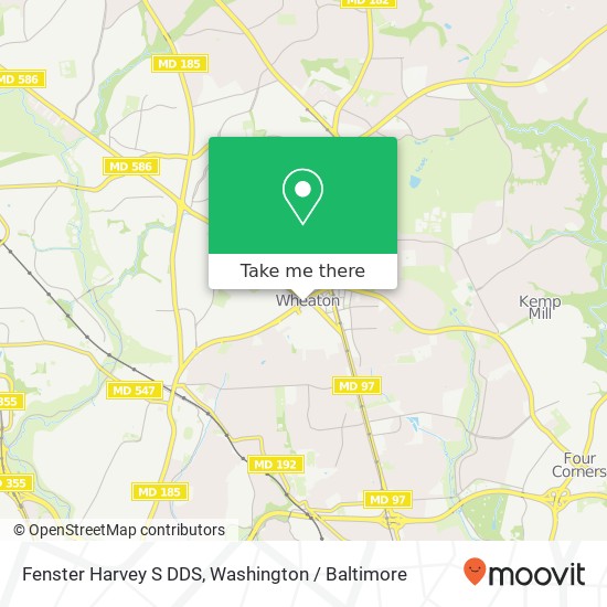 Fenster Harvey S DDS map